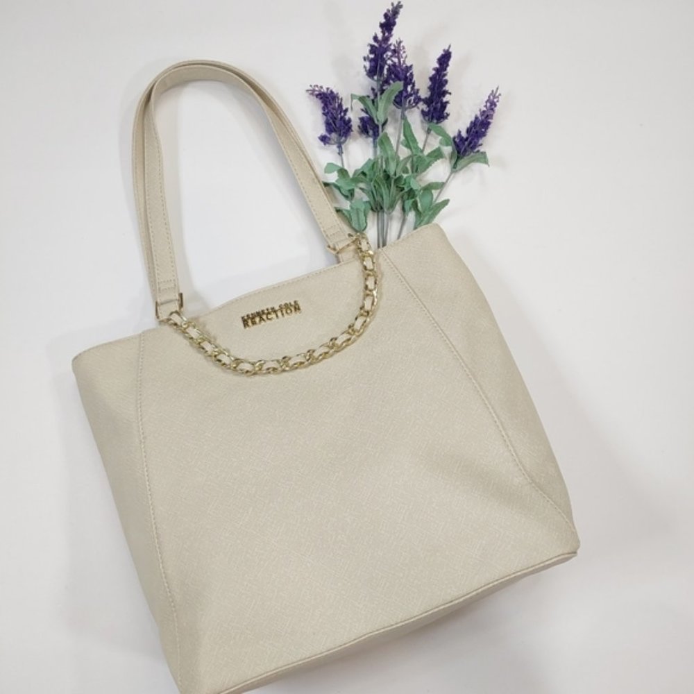 Kenneth Cole Reaction Large Tan Tote Bag